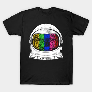 Astronaut English Bulldog T-Shirt